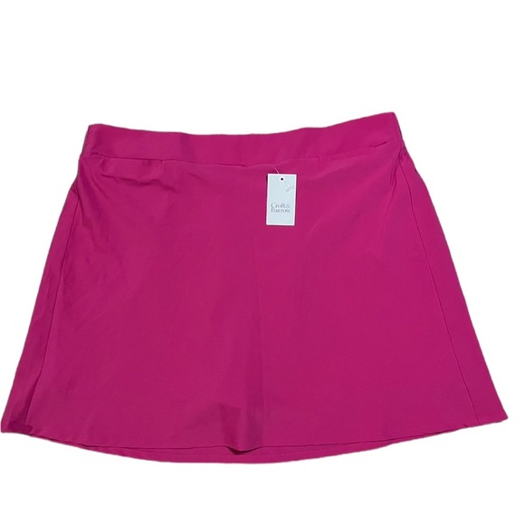 croft & barrow Pants - New Croft & Barrow Womens Pink Skort Elastic Waist Moisture Wicking Size XXL 2XL